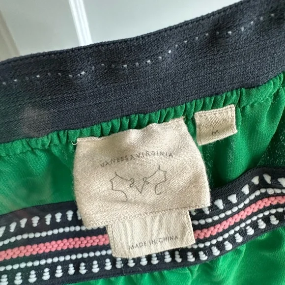 Anthropologie Vanessa Virginia Colima Elegant Maxi Green Skirt - Picture 3 of 4
